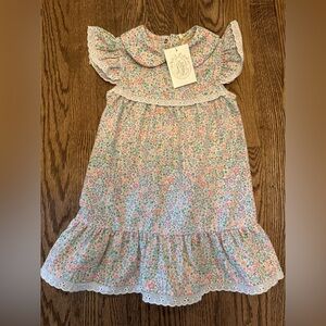 NWT TBBC floral Dress with Ruffle Sleeves, size 12/18M (runs big!)